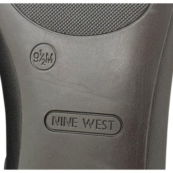 NINE WEST Ewind Round Toe Mary Jane Black Dress Flats, NWOT! Size 9.5 - Picture 5 of 5